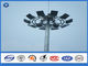 Hoher Mast des Stahlplattenmaterials führte Lichtmast, ASTMA 123/en Standardflutlichtpfosten /mast ISO 1461