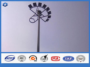 LED Electric Q235B Material Stahlmast Straßenlichtmast, Lichtturmmast angepasste Farbe