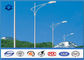 IP 65 Beleuchtungsarmatur 20 W - 400 W Lampenleistung 10M Kegelförmige Straßenbeleuchtung Stahlstange